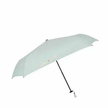 Зонт Ogawa Folding Ultra 5 Super Water Mint Hand с защитным чехлом One Point Logo 20132, мужской, женский, легкий, 90 г, тонкий, спицы, 50 см,