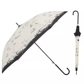 Зонт Ogawa Long Jump Type 60 см 7 спиц Peanuts Snoopy Mountain Climbing Водоотталкивающий 90590