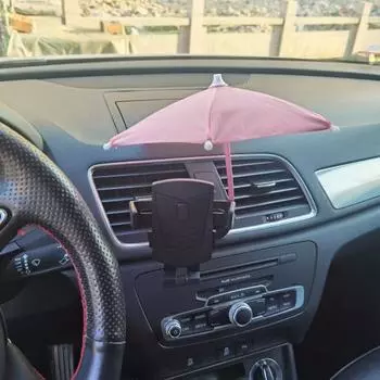 Зонт от солнца для мобильного телефона, портативный солнцезащитный экран с защитой от ультрафиолета, складной солнцезащитный козырек для телефона чёрный