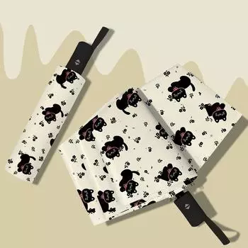 Зонт от солнца для женщин, защита от солнца, защита от ультрафиолета, портативный складной зонт от солнца для милых кошек, зонт от дождя и солнца