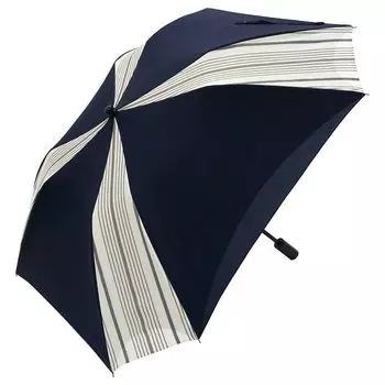 Зонт от солнца и 1 класса от солнца и тепла широкий короткий мужской, дождевик, складной, квадратный, затемнение, дождь, щиток, с двойными стенками, (флот) тёмно-синий