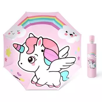 Зонт от солнца и дождя с 8 спицами, автоматически открывающийся и закрывающийся, солнцезащитный, с защитой от ультрафиолета, портативный складной зонт, черный винил