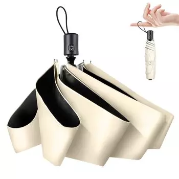 Зонт от солнца JIS блокирующий свет Складной зонт от ультрафиолетового излучения и тепла 6 складываний автоматический подходит как для солнечной, так и для дождливой погоды защита от дождя