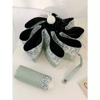 Зонт от солнца Милый кролик зонт от солнца Женский солнцезащитный УФ-защита Солнце Дождь Двойного назначения Автоматический зонт от солнца