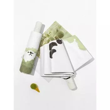 Зонт от солнца милый маленький медведь солнцезащитный зонт с автоматическим складыванием для женщин и пожилых людей черный клеевой солнцезащитный зонт