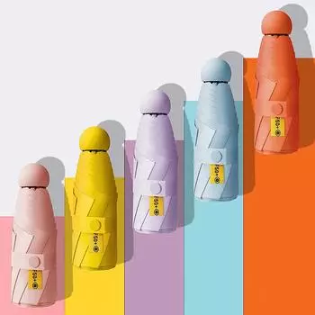 зонт от солнца небольшой переносной капсульный зонт дождевой женский солнечный и дождливый зонт двойного назначения зонт от солнца