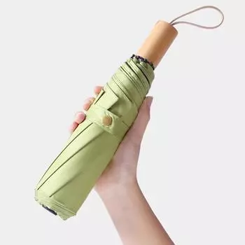 Зонт от солнца с УФ-защитой, черная резина, теплоизоляция, тройной складной зонт, защита от солнца и УФ-излучения