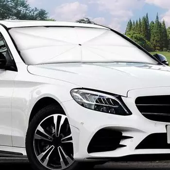 Зонт от солнца, устойчивый к ультрафиолетовому излучению, пластиковый складной зонт на переднее окно автомобиля A