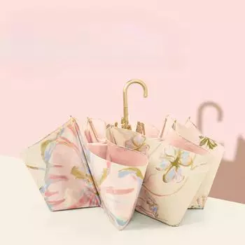 Зонт от солнца, защита от ультрафиолета, складной зонт от солнца, двойное использование, высококачественный, красивый, солнечный и дождливый, для женщин