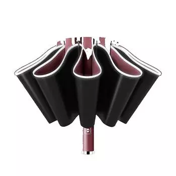 Зонт, полностью автоматический отражающий боковой зонт из алюминиевого сплава. зелёный