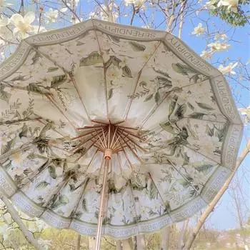 Зонт ручной работы Wild Rose с 16 костями