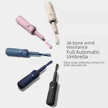 Зонт с автоскладыванием, 36 спиц, с фирменным логотипом для защиты от солнца и рекламы