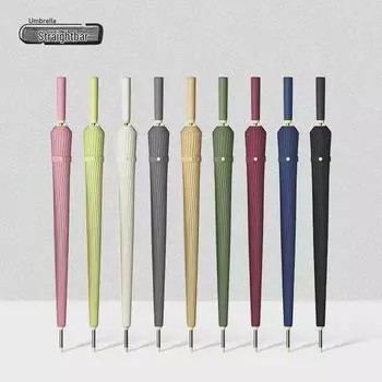 Зонт с длинной ручкой, 24 кости: Большой, двойной, усиленный автоматический деловой зонт