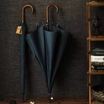 Зонт с длинной ручкой для мужчин и женщин ветрозащитный 8 ребер черный большой зонт автоматический открытый прозрачный зонт от дождя Guarda Chuva синий