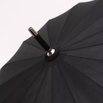 Зонт с длинной ручкой, однотонный, 16 костей, двойной прямой зонт, автоматический зонт, зонт с рисунком 25 inch 16 bone темно-синий