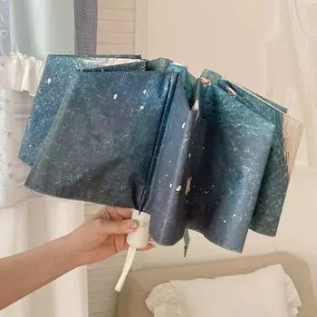 Зонт с изображением мультяшного кота UPF 50+, защита от солнца и ультрафиолета, мини-зонт, портативный, легкий, ветрозащитный, водонепроницаемый, карманный, складной, солнцезащитный, дождевой зонт A