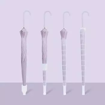 Зонт с водонепроницаемым чехлом, водонепроницаемый зонт, прозрачный, с длинной ручкой, усиленный, деловой зонт