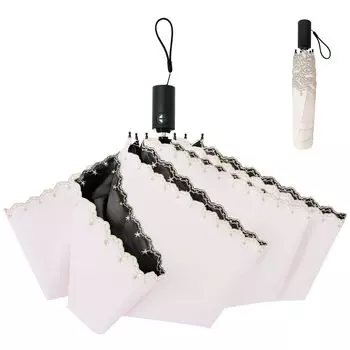 Зонт Shishibella Ultra UV Protection Complete Light Heat One Touch Automatic Folding Folding UV Wind Water для солнечной и дождливой погоды One Touch,