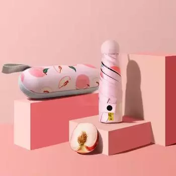Зонт Six Bones Capsule Fruit Umbrella UV Shade Vinyl Clear Zone складной карманный солнцезащитный зонт Mini Sun