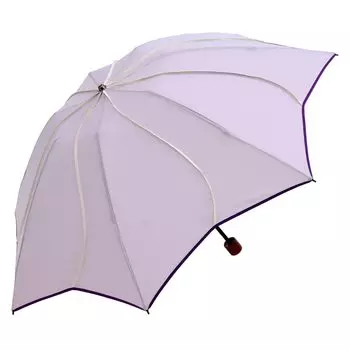 Зонт складной Easy 3 легкий [Chinoiserie Modern], женский, кант, открытый, ярусы, (лаванда) лавандовый