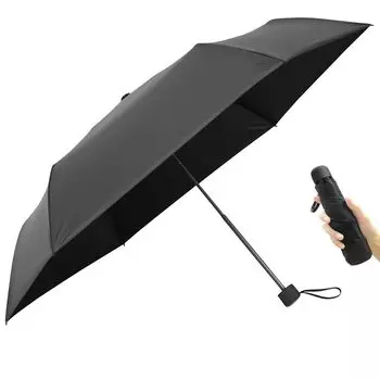 Зонт складной HINOKAZE из углеродного тефлона, большой, 100 см, ветрозащитный, суперводостойкий, быстроскладной, унисекс, волокно, прочный, легкий, 150 г, чёрный