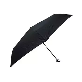 Зонт складной Komiya Shoten Ultra Light Carbon 84g для мужчин и женщин, компактный, легкий, суперводоотталкивающий, тефлоновый, легко открывается и закрывается, 50 см чёрный