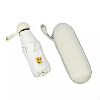 Зонт складной компактный маленький с черным покрытием Personal Sun розовый