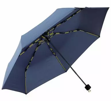Зонт складной MABU ручной Nano Water High Water High M EVO Close Indigo Navy Large Rib 60 см Диаметр 101 см Зонт стильный популярный зонт индиго