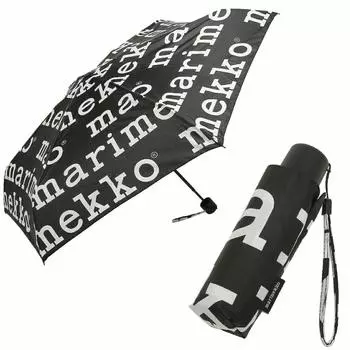 Зонт складной Marimekko 48859 910 MINI MANUAL BK/WH [предмет]
