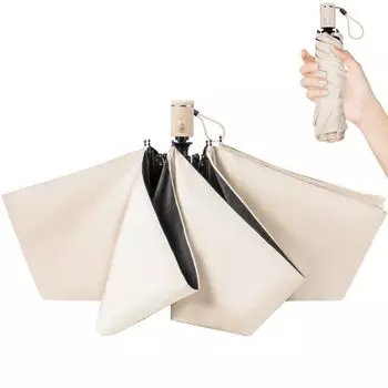 Складной зонт-парасоль Последний 310T Полностью усиленный Подходит для солнца и лета Защита от УФ-лучей Жара Охлаждение Ветрозащитный и Солнцезащитный Автоматический День Включает Хранение