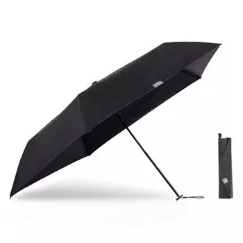 Зонт складной Ogawa Light UV Heat Water для солнечной и дождливой погоды 5 унисекс 52305 [2023] Зонт, легкий, тонкий, мужской, женский, черный, блокирующий,