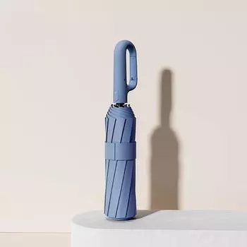 Зонт складной полностью автоматический с одной ручкой и пряжкой, удобный для переноски, более крупный, толстый и прочный. Подходит для мужчин и женщин, портативный и ветрозащитный metal-fiber composite&10K