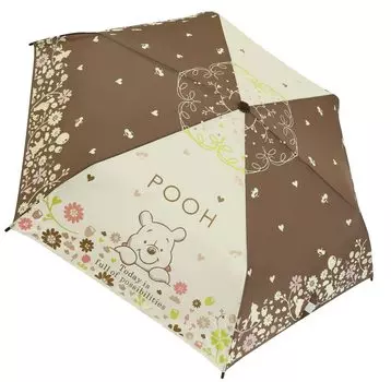 Зонт складной с персонажем-планировщиком Pooh Classic Flower Rib 53 см 90400 Размер J коричневый