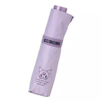 Зонт складной Sanrio для солнечной и дождливой погоды, степень защиты от ультрафиолета или затенения, степень водоотталкивания 298310 (САНРИО) дни, Куроми, 100%