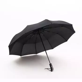 Зонт складной солнечный дождь тройной подарочный зонт усиленный ветроустойчивый виниловый солнцезащитный зонт