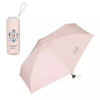 Зонт Тамагочи x Shading Body Motif Розовый оттенок UV UPF для солнечной и дождливой погоды Складной зонт Основная спица 47 см Совместная игра Стильный милый