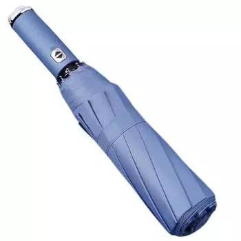 Зонт Удобная ручка светодиодный фонарик 10 Bone синий