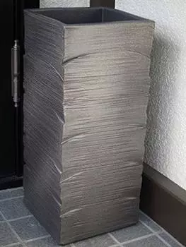 Зонт в черной печи, волнистая подставка для зонта [Керамическая подставка] [Изделия Сигараки] [Сделано в Японии]