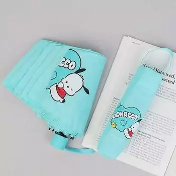 Зонт женский Sanrio Pochaco Heart 3-уровневый, длина 55 см, популярный персонаж в Корее