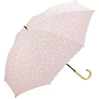 Зонт Зонт Санкаку полосатый бежевый 50см ДПК T/C 81-8439