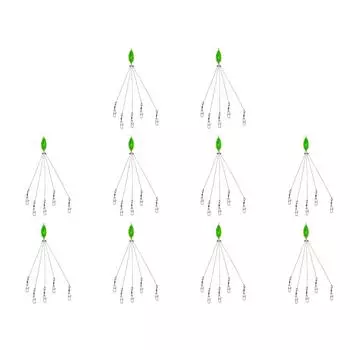 Зонтичная рыболовная приманка Rig 5 Arms Alabama Fishing Group Приманка для окуня (зеленый)