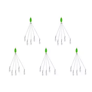 Зонтичная рыболовная приманка Rig 5 Arms Alabama Fishing Group Приманка для окуня (зеленый)