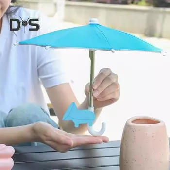 Зонтик для сотового телефона, регулируемая присоска со свиньей, подставка для телефона, универсальный уличный солнцезащитный козырек для мобильного телефона, аксессуары для телефонов жёлтый