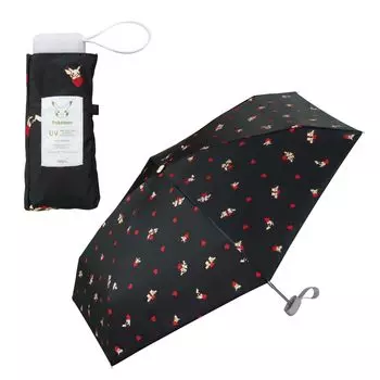 Зонтик Покемон Счастье, когда вместе Мини Черный затенение УФ-фильтр отсекает как солнце, так и складной зонт Легкий компактный для совместной работы [2025] Wpc.