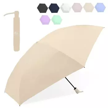 зонтик [Раскрыть БОЛЬШОЙ примерно. 1 м x легкий 160-210 г x 4,5 см в сложенном виде] Как раз то, что нужно для Японии, защита от ультрафиолета 100% Полностью затемненное тепло