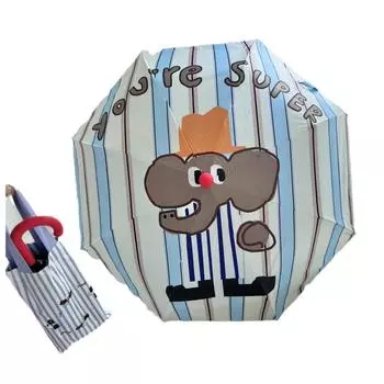 Зонтик, зонтик для женщин, студентов, мужчин, мультяшный виниловый солнцезащитный крем, УФ-складной зонт, солнцезащитный зонт 3 fold manual