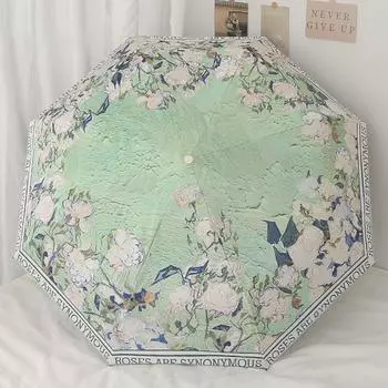 Зонты от солнца в три раза, картины маслом, полностью автоматические зонты, зонты от солнца как для солнечного, так и для дождливого времени