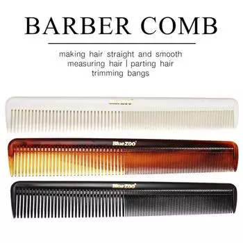 ZOO Men 2 в 1 Pro Широкие зубы с маслом для головы и спины Авиационная расческа белый