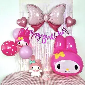 Zoo Party Sanrio Kuromi My Melody Набор принадлежностей для дня рождения, Набор My Melody Корейские популярные игрушки