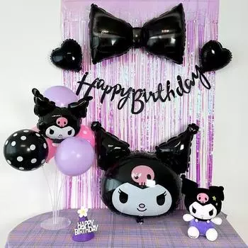 Zoo Party Sanrio Kuromi My Melody Набор принадлежностей для дня рождения, набор Kuromi Корейские популярные игрушки